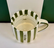 Green Stripe Cup &amp; Saucer