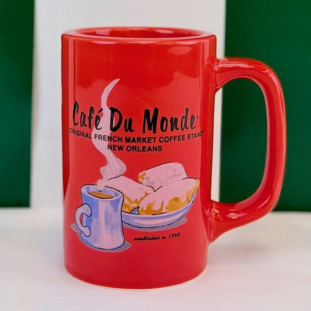 Red Coffee & Beignets Mug